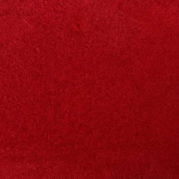 100% Cashmere Brushed Coating Fabric In Red