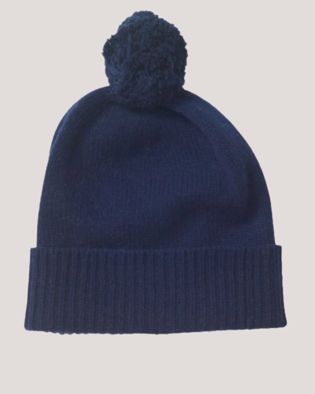 Joshua Ellis Luxury Cashmere Beanie With Pom-Pom Made in England