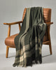 Classic Check Tassel Hem Brushed Cashmere Blend Throw