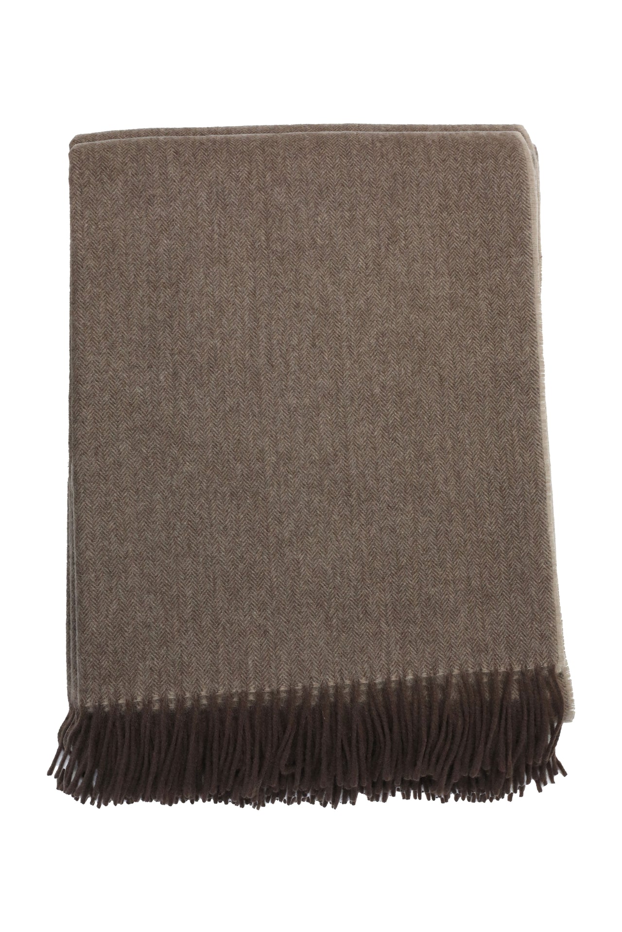 Brown cashmere blanket 