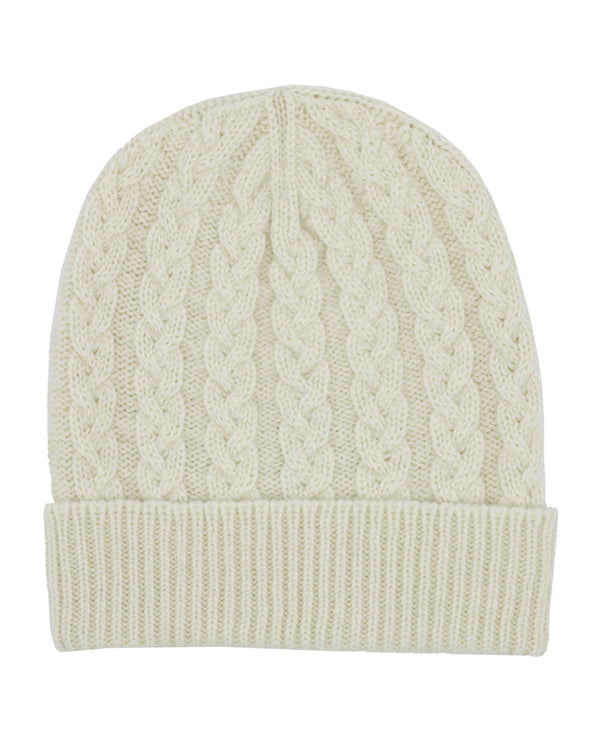 Cashmere Beanie Hat Natural Undyed