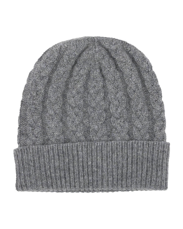 Cashmere Beanie Hat Grey