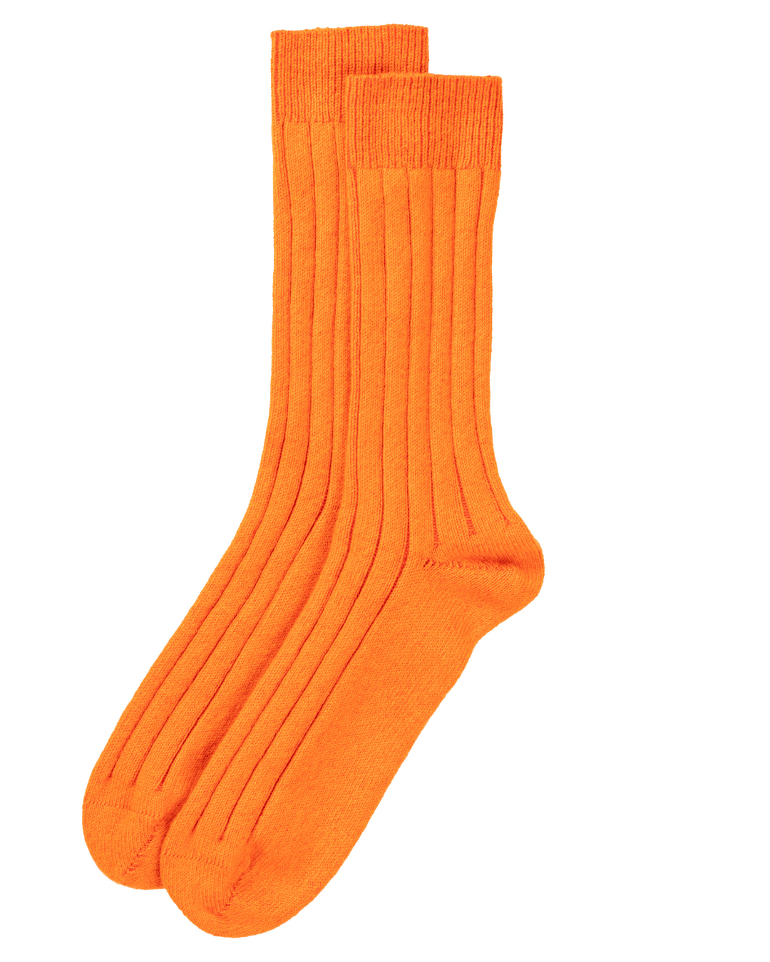 Men's Knitted Cashmere Bed Socks Orange