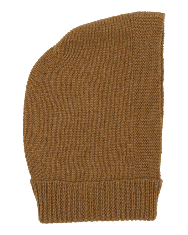 Knitted Cashmere Balaclava Crocket Brown