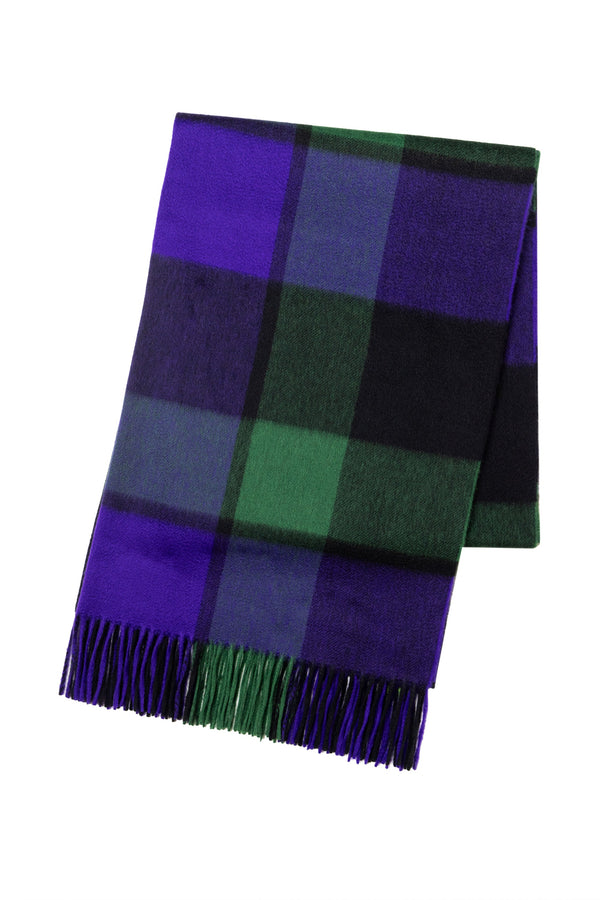 Cashmere Stole Green x Purple