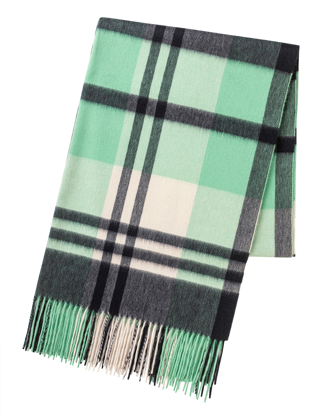 Primary Black Watch Cashmere Stole Green