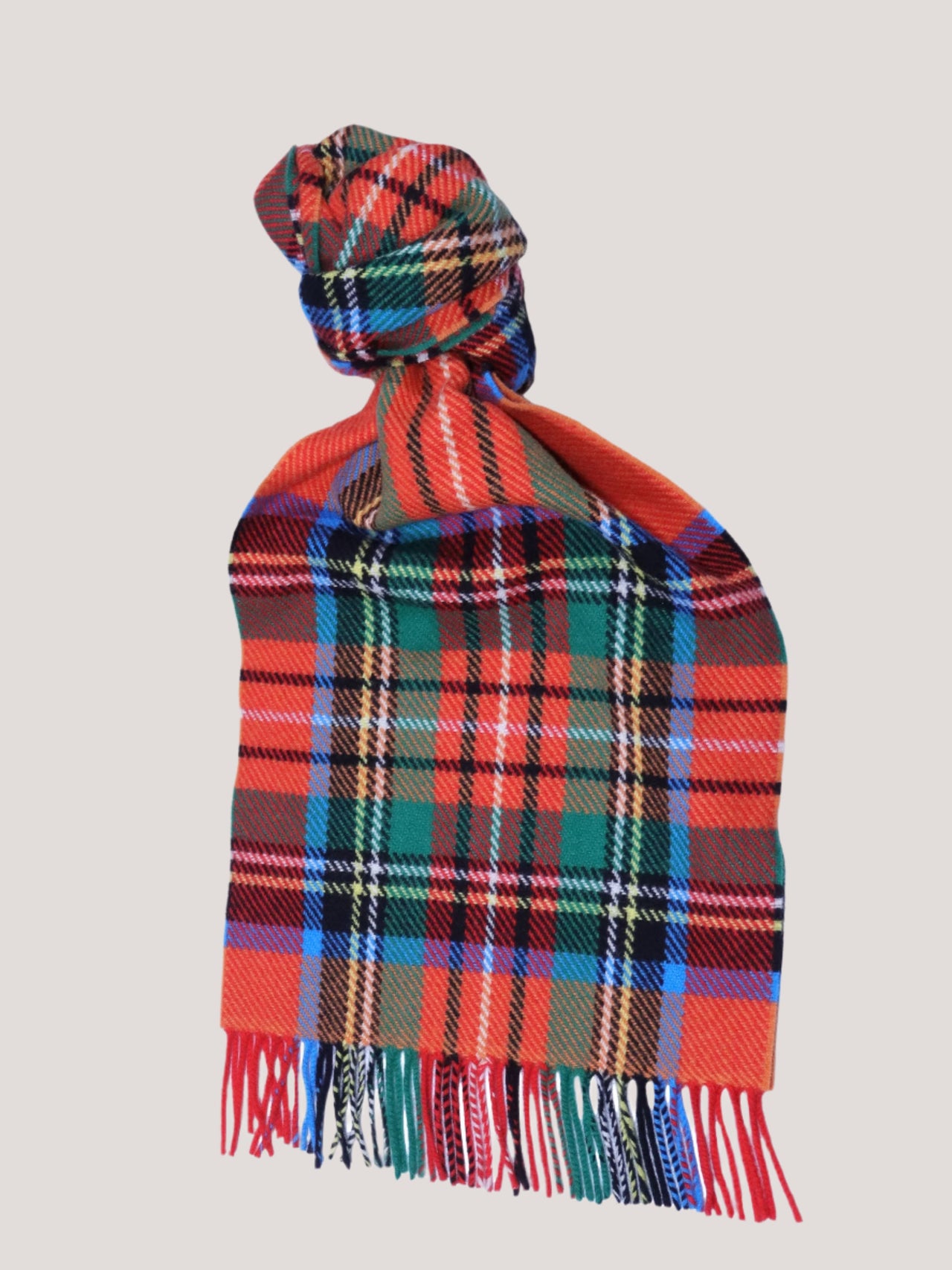 Cashmere Scarf Tartan Wool Scarf Joshua Ellis Modern Tartan