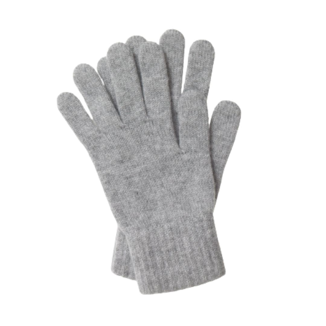 Joshua Ellis Luxury Cashmere Mens Plain Knit Gloves Made in England