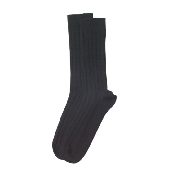 Men's Knitted Cashmere Bed Socks Black