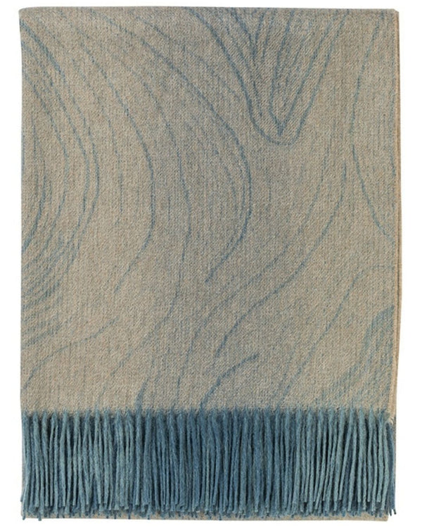 Ombre Leaf Cashmere Throw