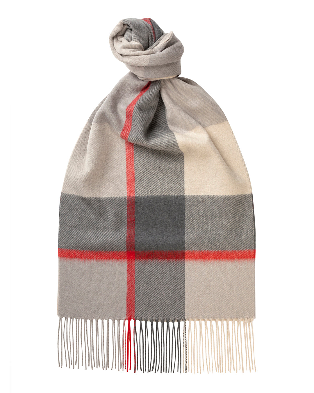 Joshua Ellis | Luxury Cashmere Check Scarf | Made in England