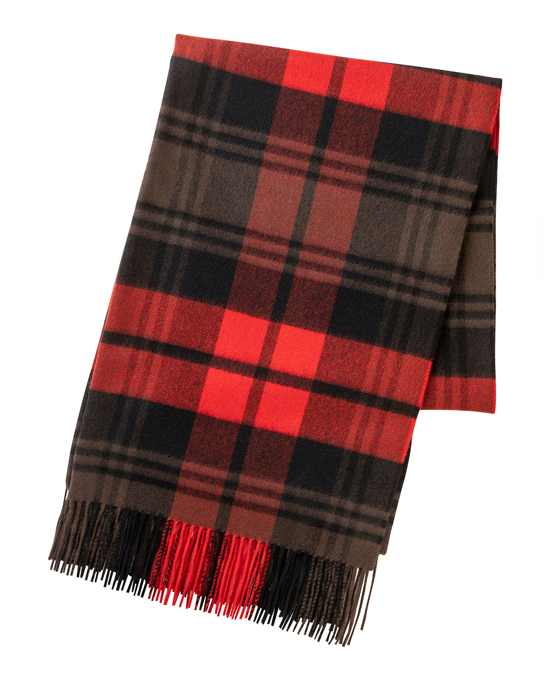 Joshua Ellis | Luxury Cashmere Primary Check Stole | Made in England