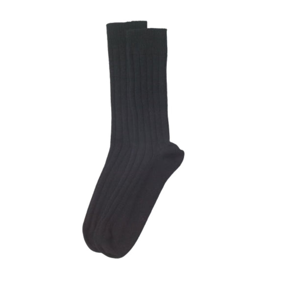 Men's Rib Knit Cashmere Socks