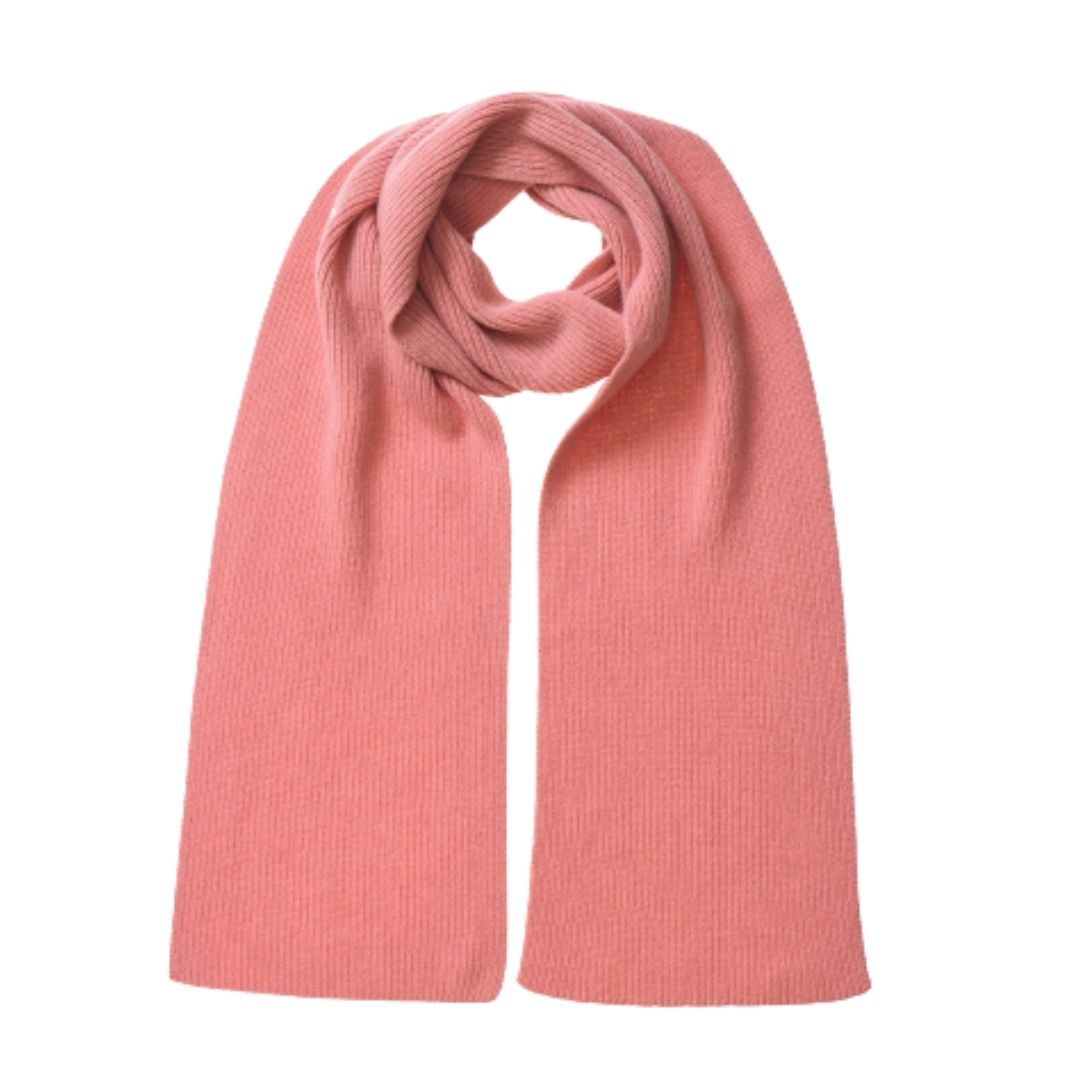 Unisex Rib Knitted Cashmere Scarf